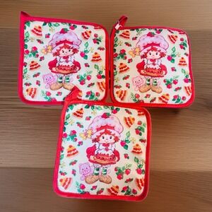 Strawberry Shortcake Licensed Red Pink‎ Kitchen Kawaii Cooking Baking Pot Holder